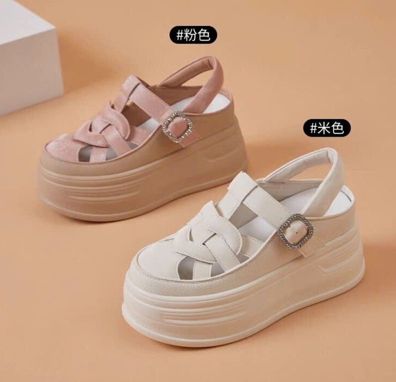 Sandal đế cao quai đan – 76498(Chốt hàng: trước 24h ngày 27/7)