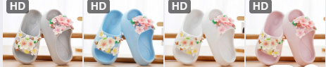 Dép bé gái đính hoa – 76509(Chốt hàng: trước 24h ngày 27/7)