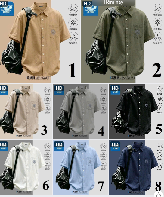 Áo sơ mi nam cộc tay Jeanswest – 76547(Chốt hàng: trước 24h ngày 29/7)