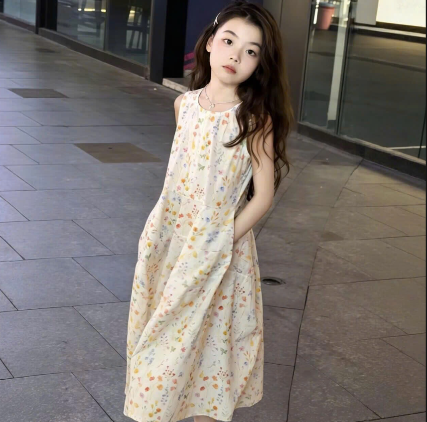 Đầm bé gái hoa nhí – 76562(Chốt hàng: trước 24h ngày 29/7)