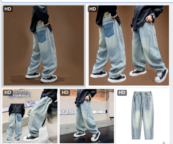 Quần jeans baggi cho BT- 64745(Chốt hàng: trước 24h ngày 6/8)