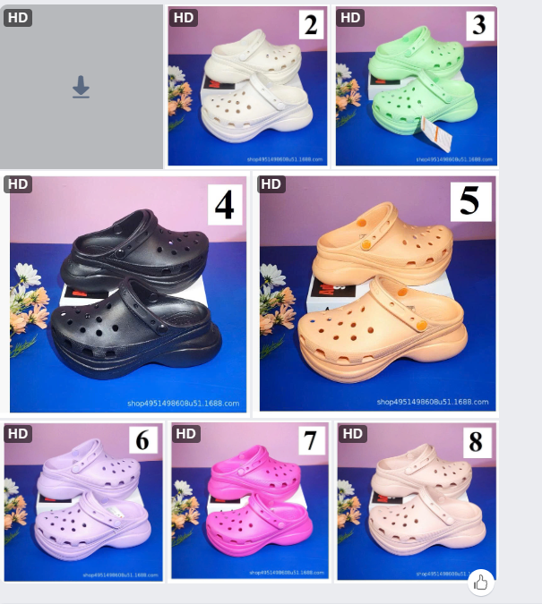 Sục Cro.cs đế cao-64880(Chốt hàng: trước 24h ngày 10/8)