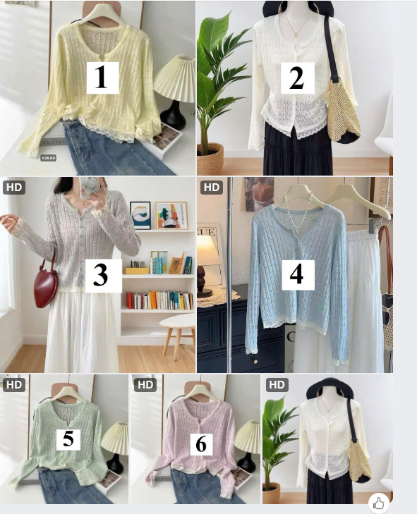 Áo cadigan mỏng cho nữ-64892 (Chốt hàng: trước 24h ngày 10/8)
