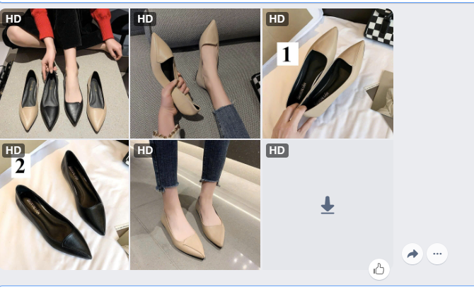Giầy mũi nhọn QCCC cho nữ- 64894(Chốt hàng: trước 24h ngày 10/8)