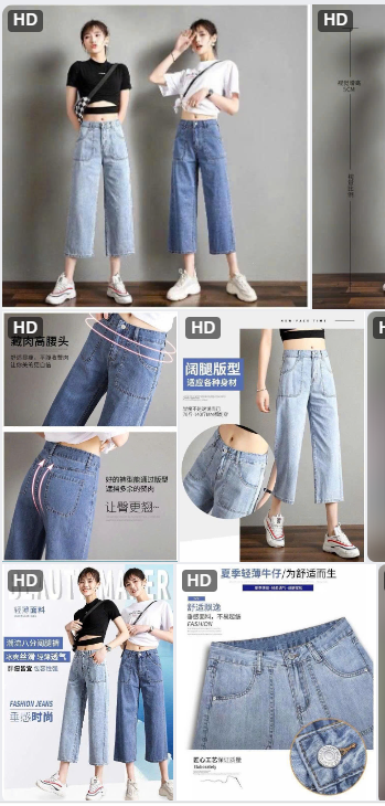 Quần jeans lửng - 64910(Chốt hàng: trước 24h ngày 10/8)