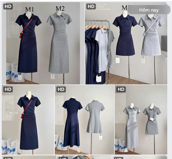 Đầm cổ polo nữ-64914(Chốt hàng: trước 24h ngày 10/8)