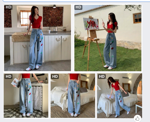 Quần jeans suông xuất Hàn-64920(Chốt hàng: trước 24h ngày 11/8)