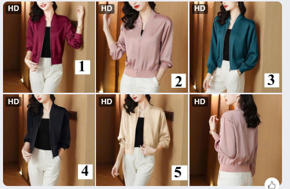 Áo khoác bomber mỏng cho nữ-64926 (Chốt hàng: trước 24h ngày 11/8)