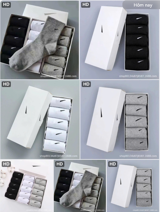 Set 5 đôi tất thể thao Ni.ke– 64946(Chốt hàng: trước 24h ngày 11/8)