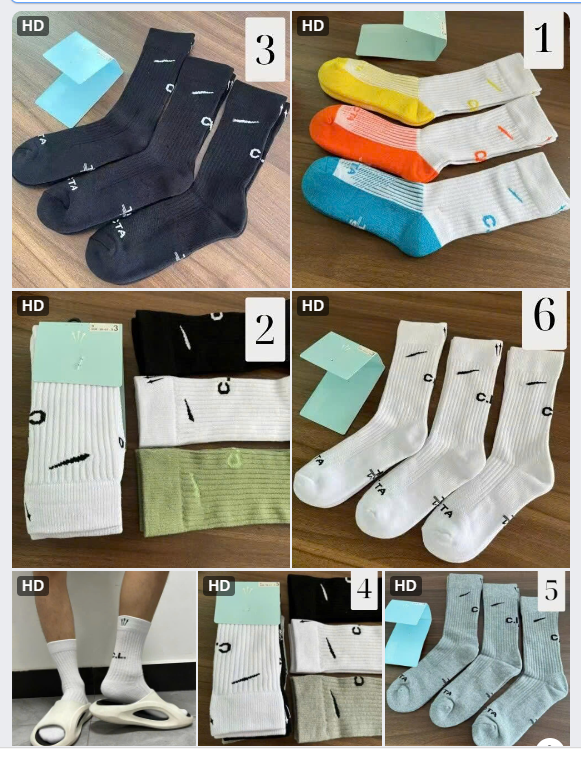 Set 3 đôi tất cao cổ thể thao Ni.ke – 64952(Chốt hàng: trước 24h ngày 11/8)