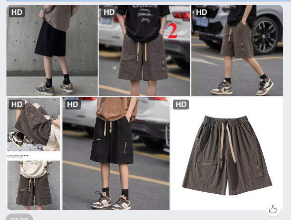 Quần short nam ống rộng -64964(Chốt hàng: trước 24h ngày 12/8)