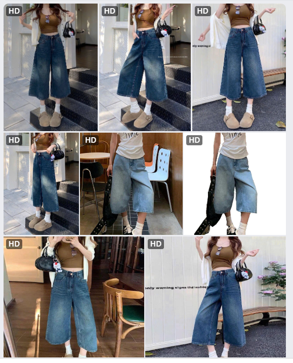 Quần jeans lửng nữ - 64971(Chốt hàng: trước 24h ngày 12/8)