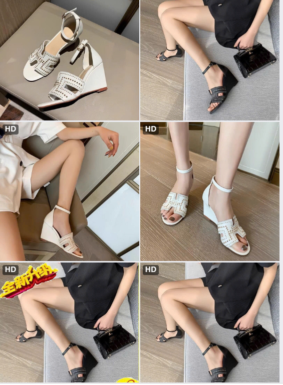 Sandal chữ H tán đinh-65003(Chốt hàng: trước 24h ngày 13/8)