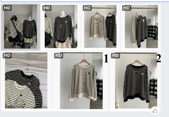Áo hoodie kẻ nữ - 65030(Chốt hàng: trước 24h ngày 13/8)