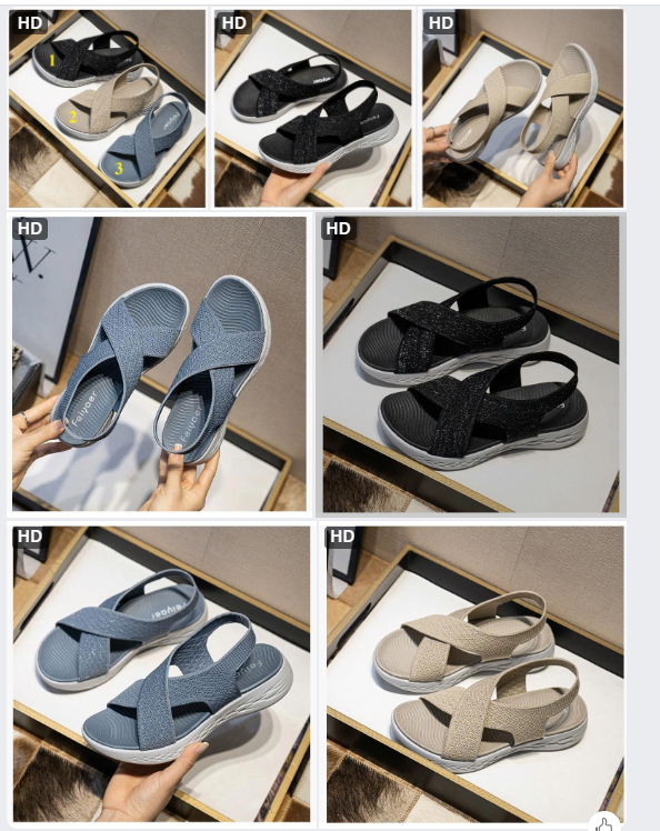 Sandal chun quai chéo SIKETU-65038(Chốt hàng: trước 24h ngày 13/8)