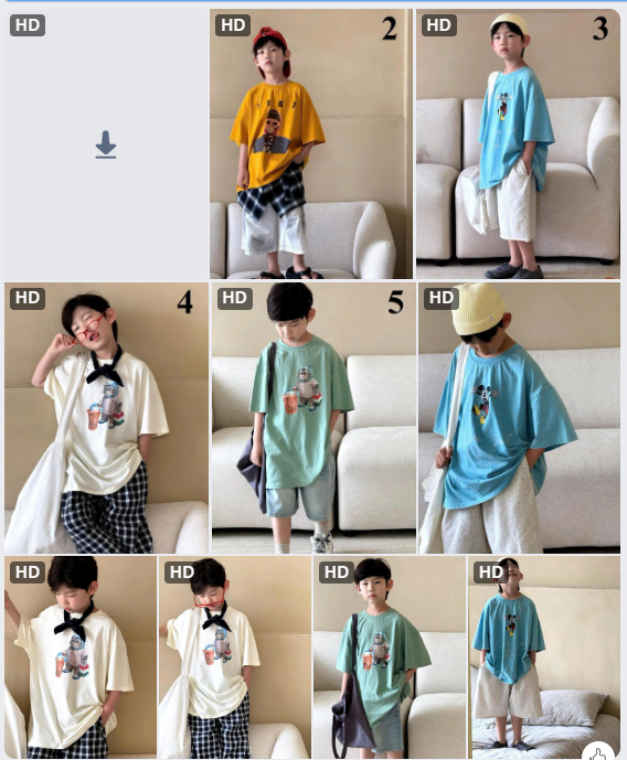 Áo phông suông ZHILI cho BT-65262(Chốt hàng: trước 24h ngày 21/8)