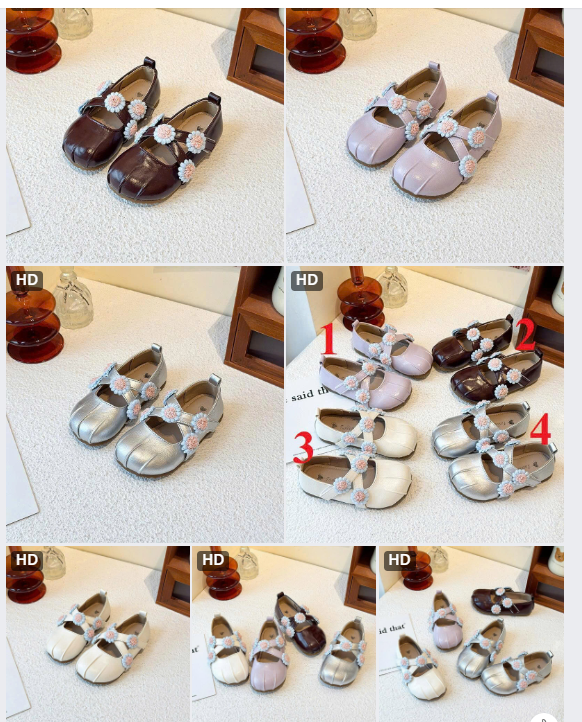 Giày búp bê quai đính hoa BG- 65273(Chốt hàng: trước 24h ngày 21/8)
