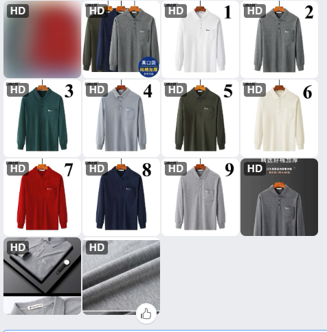 Áo polo dài tay trung niên nam -65279(Chốt hàng: trước 24h ngày 21/8)