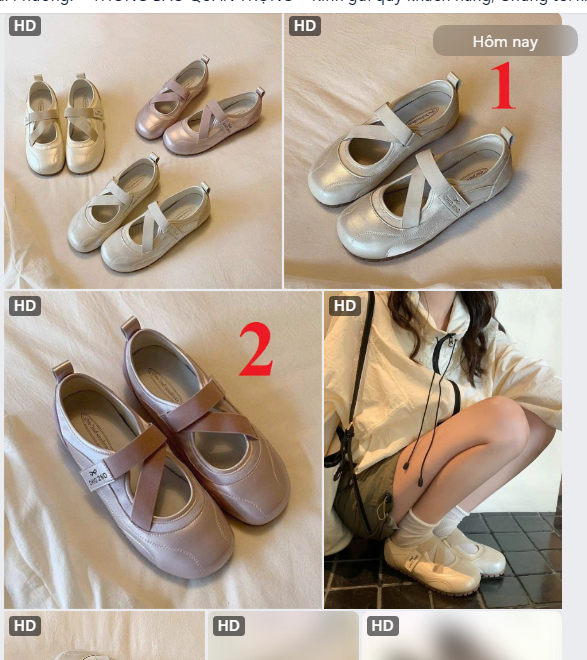 Giày bệt quai chéo Chio2nd - 65318(Chốt hàng: trước 24h ngày 22/8)