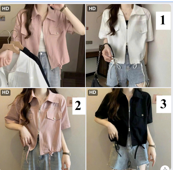 Áo khác cộc tay cổ bẻ cho nữ- 65320(Chốt hàng: trước 24h ngày 22/8)