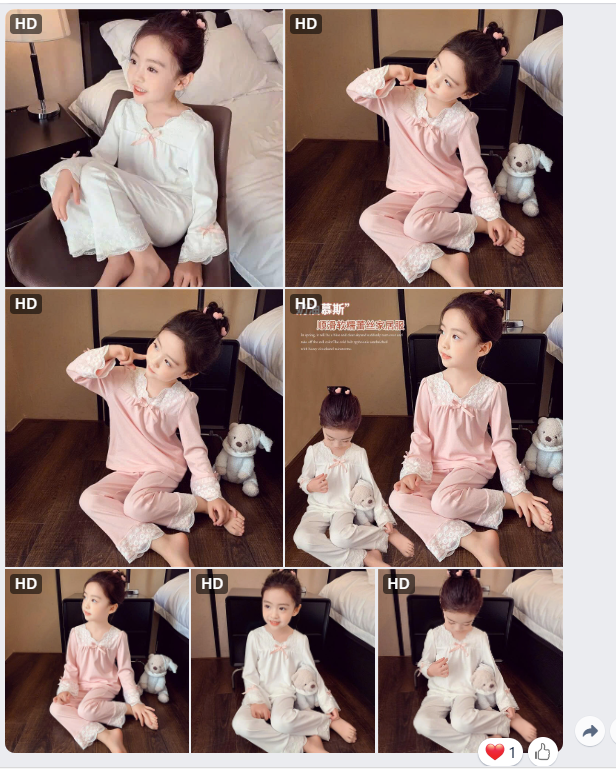 Bộ đồ ngủ viền ren cho BG- 65323(Chốt hàng: trước 24h ngày 23/8)