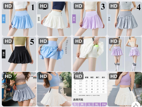 Quần váy tập TT-65342(Chốt hàng: trước 24h ngày 23/8)