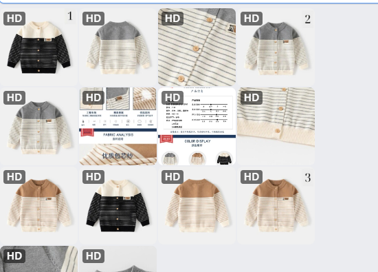 Áo len cardigan bé trai – 65366(Chốt hàng: trước 24h ngày 24/8)