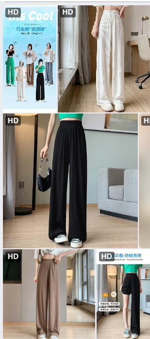 Quần dài chất lạnh xếp ly – 65399 (Chốt hàng: trước 24h ngày 25/8)