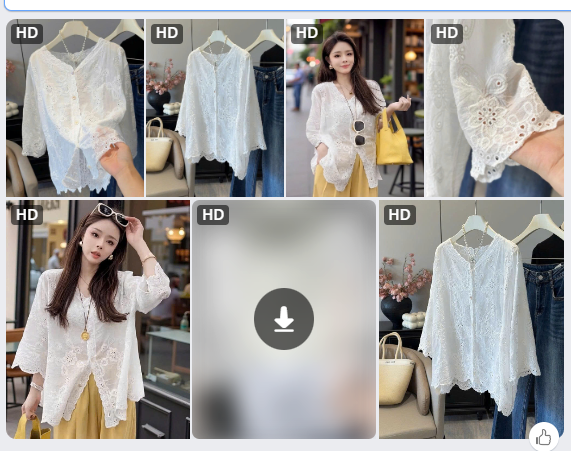 Áo somi trắng suông cho nữ- 65400(Chốt hàng: trước 24h ngày 25/8)