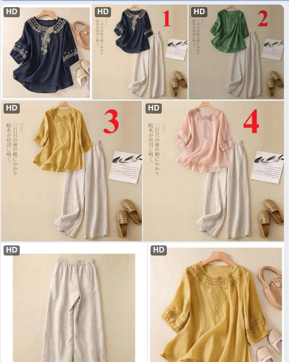 Bộ đồ trung niên-65405(Chốt hàng: trước 24h ngày 25/8)