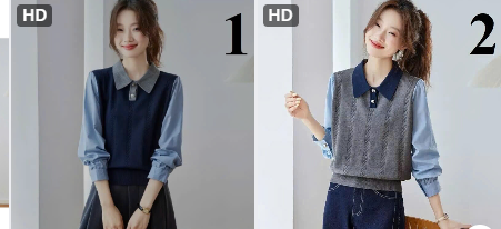 Áo len phối somi-77661(Chốt hàng: trước 24h ngày 1/9)
