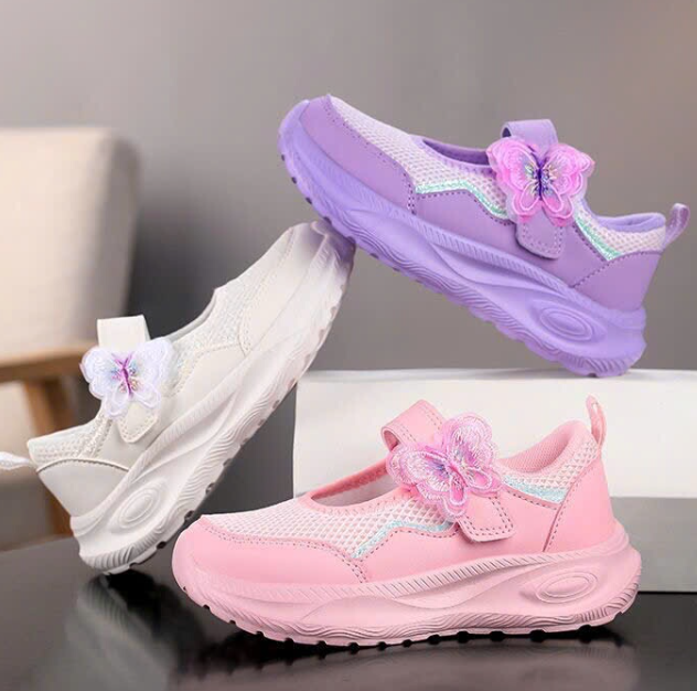 Giầy thể thao bé gái quai dán –77670(Chốt hàng: trước 24h ngày 1/9)