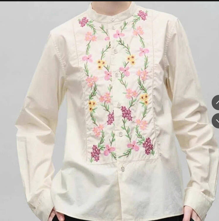 Áo sơ mi nữ thêu hoa CC-77689(Chốt hàng: trước 24h ngày 2/9)