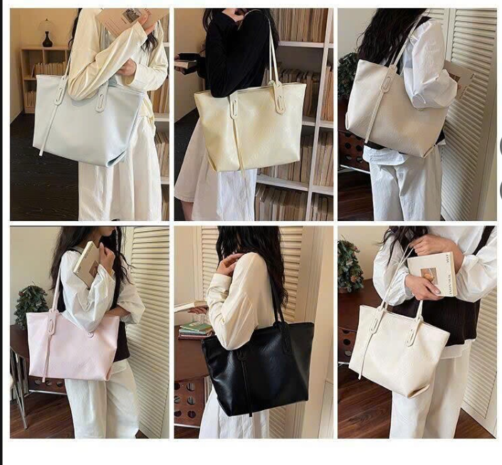 Tote bag da PU dáng lớn –77691(Chốt hàng: trước 24h ngày 2/9)