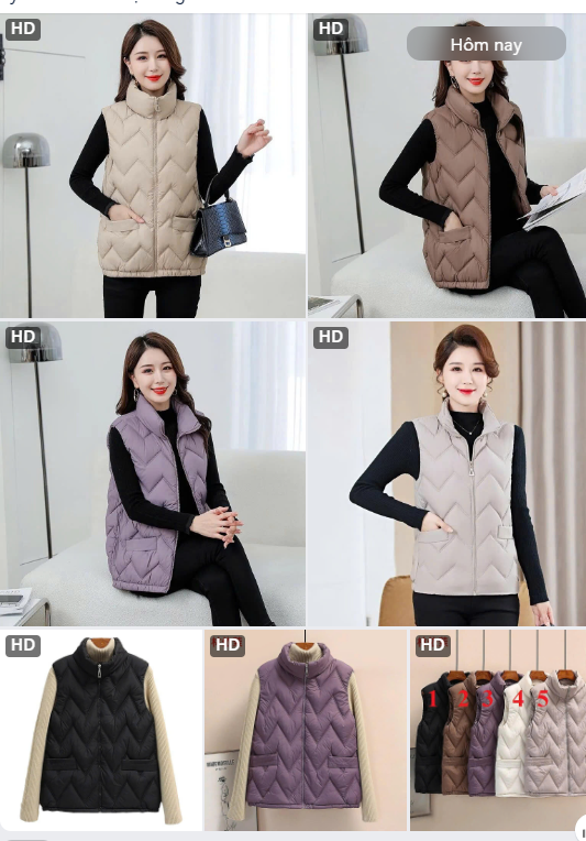 Áo phao ghile seo-65862 (Chốt hàng: trước 24h ngày 06/9)
