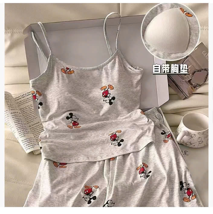 Bộ ngủ 2 dây Mickey cute-61821 -Chốt hàng: trước 24h ngày 18/5