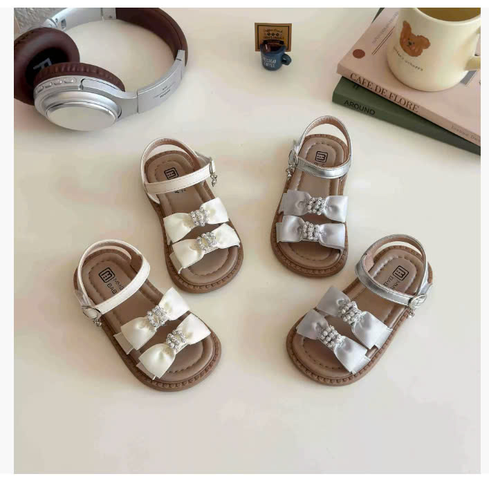 Sandal nơ da PU cho BG - 61921 ⏰ Chốt hàng: trước 24h ngày 21/5