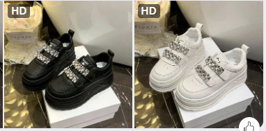 Giầy đế cao quai dán nữ  – 71025 (Chốt hàng: trước 24h ngày 03/3)