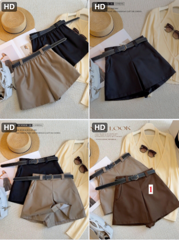 Quần giả váy kèm belt – 71035(Chốt hàng: trước 24h ngày 03/3)