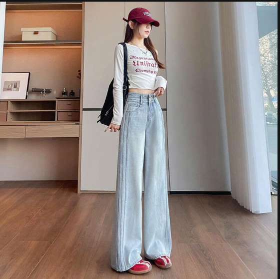 Quần jeans ống rộng-71040(Chốt hàng: trước 24h ngày 03/3)