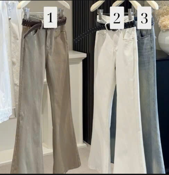 Quần jean nữ ống loe nhẹ – 71052(Chốt hàng: trước 24h ngày 04/3)
