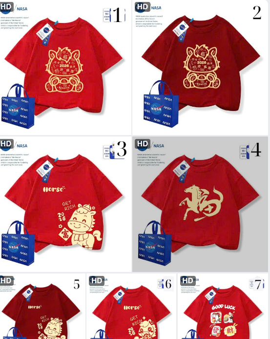 Áo gia đình Nasa – 71058(Chốt hàng: trước 24h ngày 04/3)
