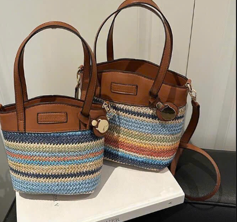 Túi xách đan họa tiết boho – 71073(Chốt hàng: trước 24h ngày 05/3)