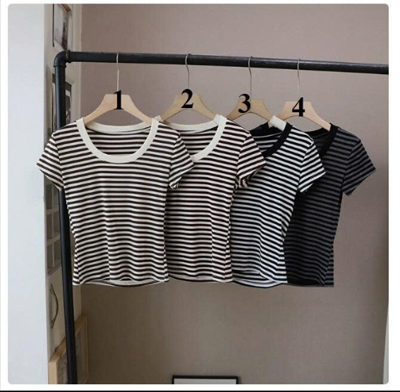 Áo thun kẻ cho nữ  –71077(Chốt hàng: trước 24h ngày 05/3)