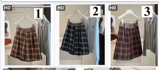 Quần short kẻ  cho nữ-71081 (Chốt hàng: trước 24h ngày 05/3)