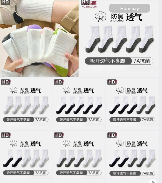 Set 10 đôi tất Yuzhaolin – 71086(Chốt hàng: trước 24h ngày 05/3)