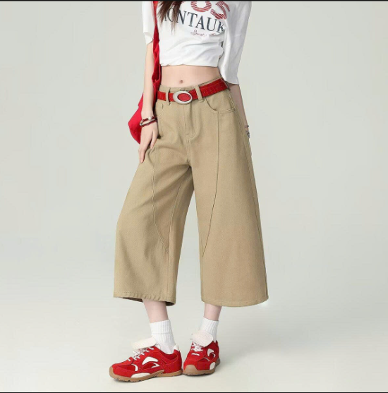 Quần lửng ống rộng nữ-71090(Chốt hàng: trước 24h ngày 05/3)