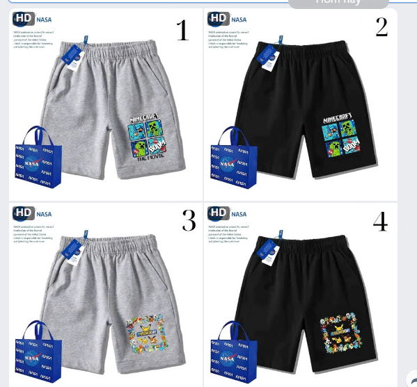 Quần short trẻ em NASA–71094 (Chốt hàng: trước 24h ngày 05/3)