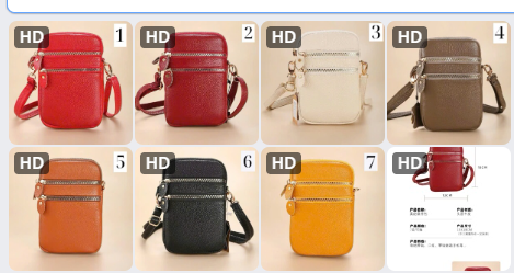 Túi da bò thật mini - 71104(Chốt hàng: trước 24h ngày 05/3)