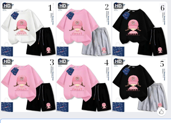 Bộ thun NASA cho bé gái –71105(Chốt hàng: trước 24h ngày 05/3)